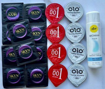 Набір 18 штук Skyn, Olo + лубрикант Woman Aqua (100 мл) SOS3996 фото