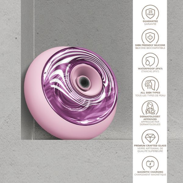 Массажер для лица и тела GESKE Sonic Cool&Warm Face and Body Massager 9в1 pink HB0280 фото
