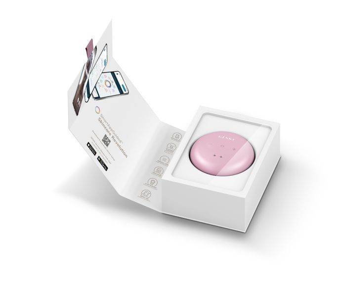 Массажер для лица и тела GESKE Sonic Cool&Warm Face and Body Massager 9в1 pink HB0280 фото