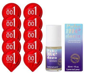 Комплект OLO Warming 001 10 шт + Love To Love Pulse Me Down Gel (30 мл) SOS14418 фото