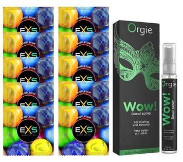 EXS BUBBLEGUM 10 шт + Orgie WOW! Menthol (10 мл) SOS14041 фото