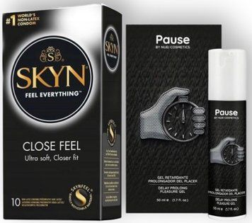 Набір з SKYN Close Feel (10 шт) + Пролонгатор PAUSE &mdash; Nuei, 50 мл SOS8947 фото