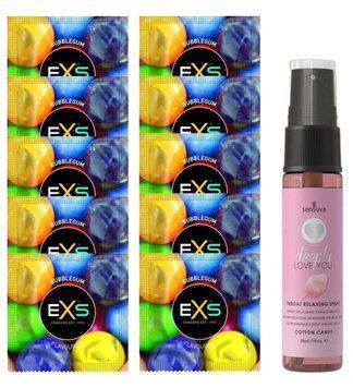 EXS BUBBLEGUM 10 шт + Sensuva Deeply Love You Cotton Candy (29 мл) SOS14039 фото