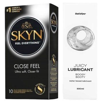 Набор Лубрикант Satisfyer Boogy Booty 300мл + SKYN Close Feel 10 шт SOS12718 фото
