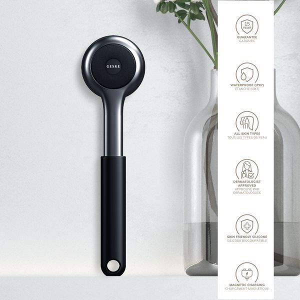 Ультразвукова щітка для всього тіла GESKE Sonic Full-Body Brush&Intensive Exfoliator 8в1 black HB0374 фото
