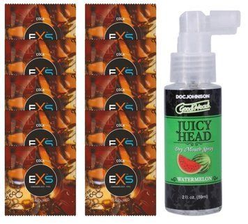 EXS CRAZY COLA 10 шт + Doc Johnson &ndash; Juicy Head Watermelon (59 мл) SOS14088 фото