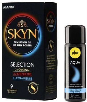 Комплект Skyn Selection 9 шт + Pjur Woman Aqua 30 мл SOS13153 фото