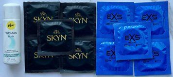 Набор SKYN Original 5шт + EXS Cooling 5шт + Лубрикант pjur Woman Nude 30 мл SOS3517 фото