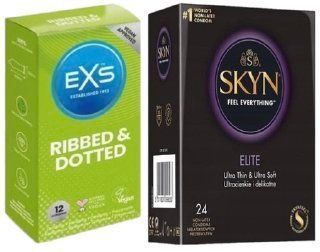 Набір з SKYN Elite 24 шт + EXS Ribbed & Dotted (12 штук) SOS7967 фото