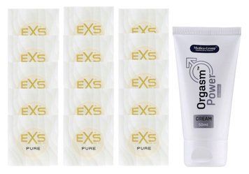 Комплект EXS Pure15 шт + Orgasm Power For Men Cream (50 мл) SOS14878 фото