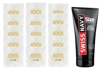 Комплект EXS Pure15 шт + Swiss Navy Max Size Gel (150 мл) SOS14879 фото