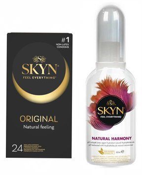 Набір: SKYN ORIGINAL 24 шт. + Лубрикант Skyn Natural Harmony 80 мл SOS11773 фото