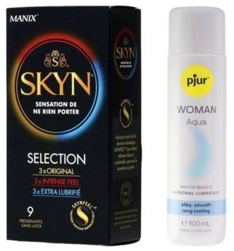 Комплект Skyn ​​Selection 9 шт + Pjur Woman Aqua 100 мл SOS13148 фото