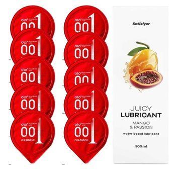 OLO Warming 10 шт. + Лубрикант Satisfyer Mango & Passion 300 мл SOS12508 фото