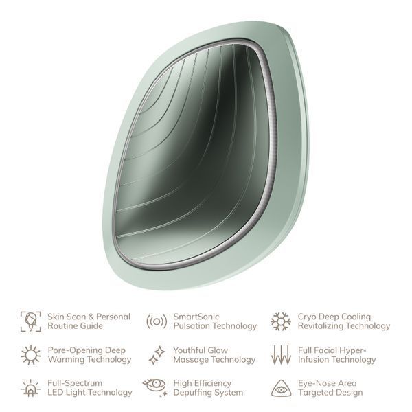 Ультразвукова маска тепло та холод GESKE Sonic Warm&Cool Mask 9в1 green HB0107 фото