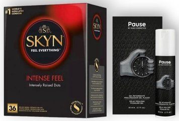 Набір з SKYN Intense Feel (36 шт) + Пролонгатор PAUSE &mdash; Nuei, 50 мл SOS8956 фото