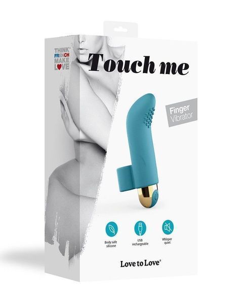 Вибратор на палец Love To Love TOUCH ME PETROLE перезаряжаемый мощный мотор SO3080 фото