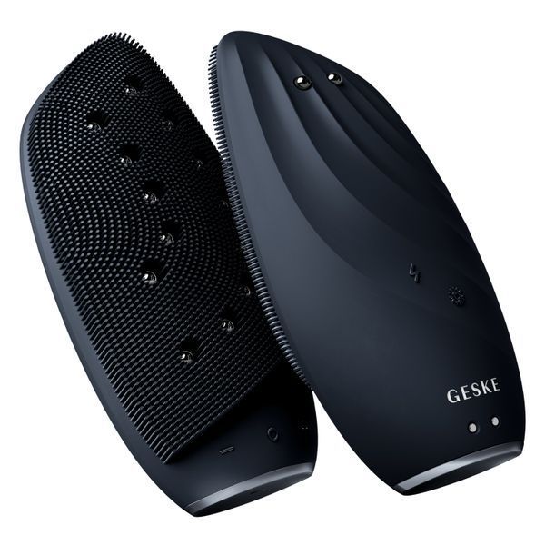 Очищувальна щітка для обличчя GESKE Sonic Thermo Facial Brush&Face-Lifter 8в1 black HB0091 фото
