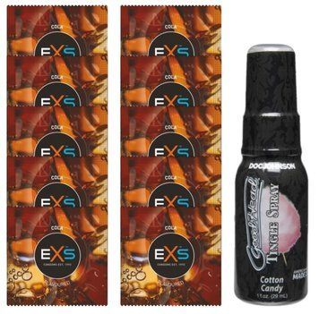EXS CRAZY COLA 10 шт + Doc Johnson GoodHead Tingle Spray &ndash; Cotton Candy (29 мл) SOS14078 фото
