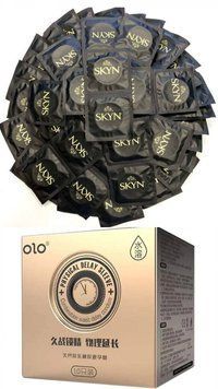 SKYN ORIGINAL (50 шт) та OLO Physical Delay Sleeve+ (10 шт) SOS296 фото
