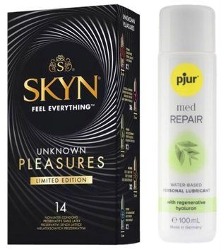 Набір Skyn Unknown Pleasures 14 шт + pjur MED Repair Glide 100 мл SOS13393 фото