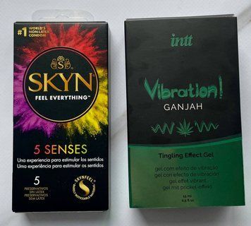 Набір SKYN 5 Senses + Рідкий вібратор Intt Vibration Ganjah (15 мл) SOS2707 фото