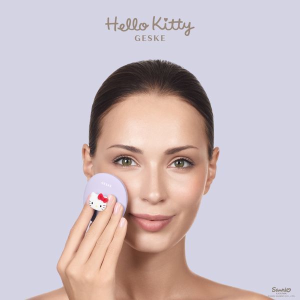 Щітка для обличчя GESKE Facial Brush 3в1 by Hello Kitty з тримачем purple HB0240 фото