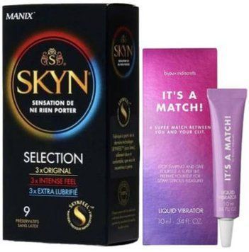 Набір з SKYN Selection (9 шт) + Рідкий вібратор Bijoux Indiscrets Clitherapy Liquid Vibrator &ndash; IT'S A MATCH SOS9690 фото