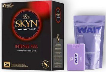 Набір з SKYN Intense Feel (36 шт) + Пролонгатор WAIT &mdash; Friday Bae Delay Spray, 10 мл SOS8961 фото