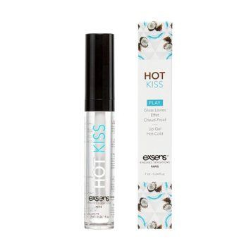 Стимулирующий блеск для губ EXSENS Coconut Hot Kiss 7 мл согревает и охлаждает SO5540 фото