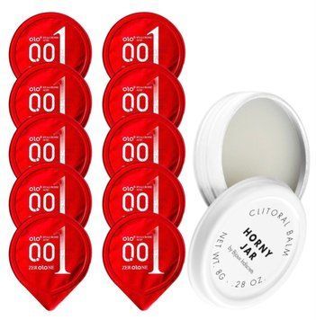 Комплект OLO 001 (червоні) 10 шт + Bijoux Indiscrets Horny Jar SOS14251 фото