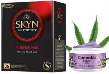 Набір з SKYN Intense Feel (36 шт) + Рідкий вібратор OH! HOLY MARY (60 мл) від Nuei SOS9839 фото
