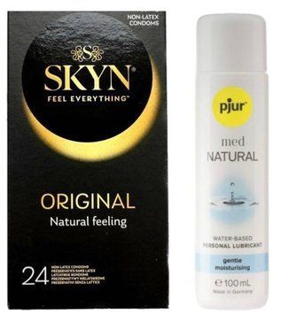 Комплект SKYN Original 24 шт + Pjur MED Natural Glide 100 мл SOS13240 фото