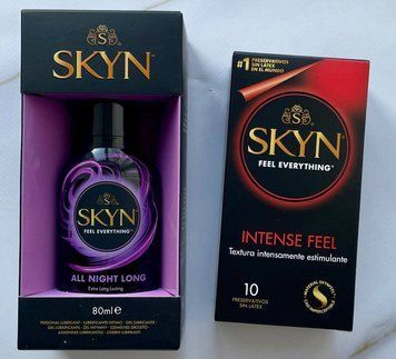 Набір SKYN Intense Feel 10 шт + Лубрикант Skyn All Night Long 80 мл на силіконовій основі SOS1223 фото