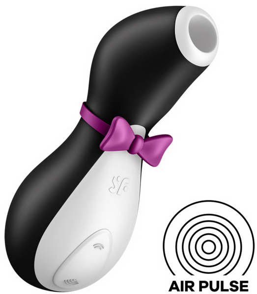 Вакуумно-хвильовий стимулятор Satisfyer Penguin (чорно-білий) SO1641 фото