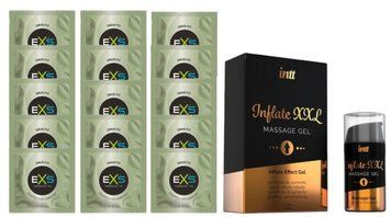 Комплект EXS Snug Fit 15 шт + Гель Intt Inflate XXL, 15 мл SOS14915 фото