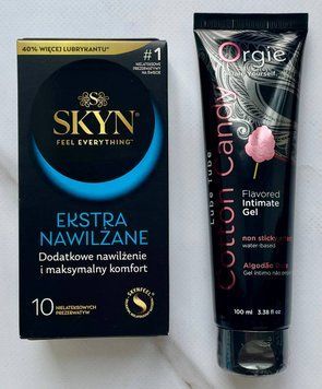 Набір Skyn Extra Lube 10 шт - Лубрикант ORGIE LUBE TUBE цукрова вата, 100 мл SOS2933 фото