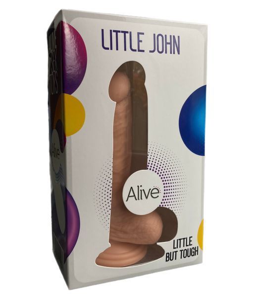Фаллоимитатор с присоской Alive Little John, диаметр 3,5см, ПВХ, объемная головка AL21047 фото