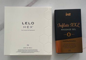 Комплект LELO HEX Original 36 Pack + Гель для стимуляції Intt Inflate XXL (15 мл) SOS2116 фото