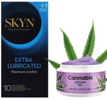 Набір з SKYN Extra Lube (10 шт) + Гель для стимуляції оргазму OH! HOLY MARY (60 мл) від Nuei SOS10180 фото