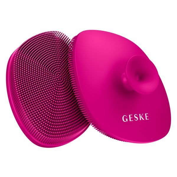 Щітка для обличчя GESKE Facial Brush 4в1 з тримачем magenta HB0054 фото