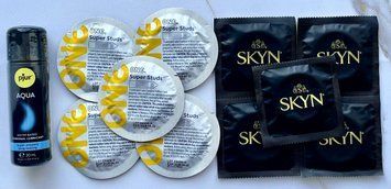 Набор One Super Studs 5шт + SKYN Original 5шт + Лубрикант pjur Aqua 30 мл SOS3489 фото