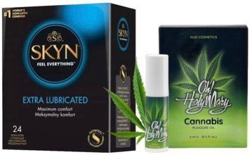 Набір з SKYN Extra Lube (24 шт) + Гель для стимуляції OH! HOLY MARY Exciting Oil (6 мл) від Nuei SOS10079 фото