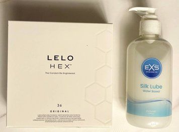 Набір LELO HEX Original 36 Pack &ndash; Лубрикант EXS Aloe vera silk lube 250 мл SOS1619 фото