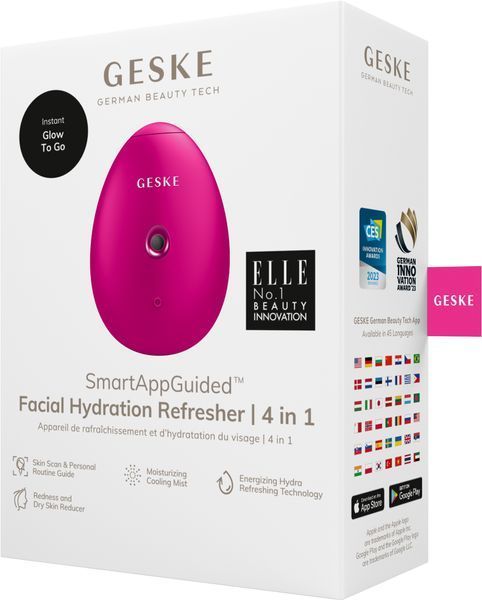 Електронний освіжувач для зволоження обличчя GESKE Facial Hydration Refresher 4в1 magenta HB0164 фото