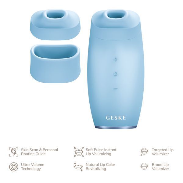 Пристрій для збільшення об'єму губ GESKE Lip Volumizer&Booster 6в1 aquamarine HB0406 фото