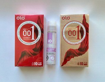 Набір : OLO Red Bare 10 шт, OLO Square Ice Durable 10 шт та Лубрикант System JO AGAPE &mdash; ORIGINAL (30 мл) SOS1009 фото