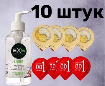 Комплект 10 шт OLO + Лубрикант EXS Aloe 250 мл (прозрачный) SOS4184 фото
