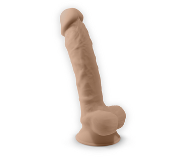 Фаллоимитатор с вибрацией SilexD Vetus Vibro Flesh (MODEL 1 size 8in) + LRS, двухслойный, диам. 4,2 см SO8213 фото
