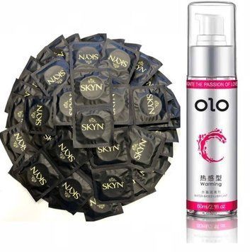 SKYN ORIGINAL &mdash; 50 шт та Лубрикант OLO зігріваючий &mdash; 60 мл SOS718 фото